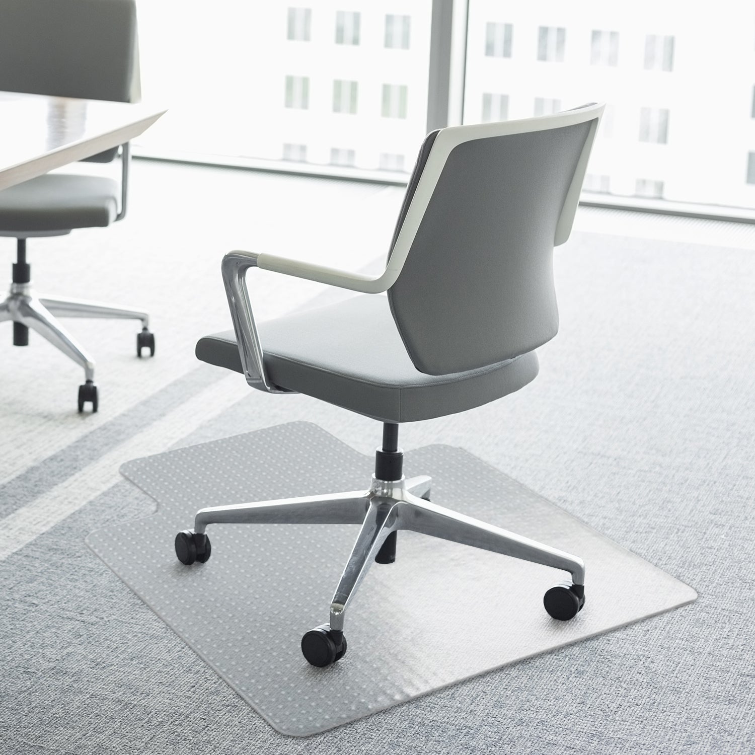 Office Carpet Protector Chair Mat Clear Spike Non Slip Chairmat Frosted Lipped-1