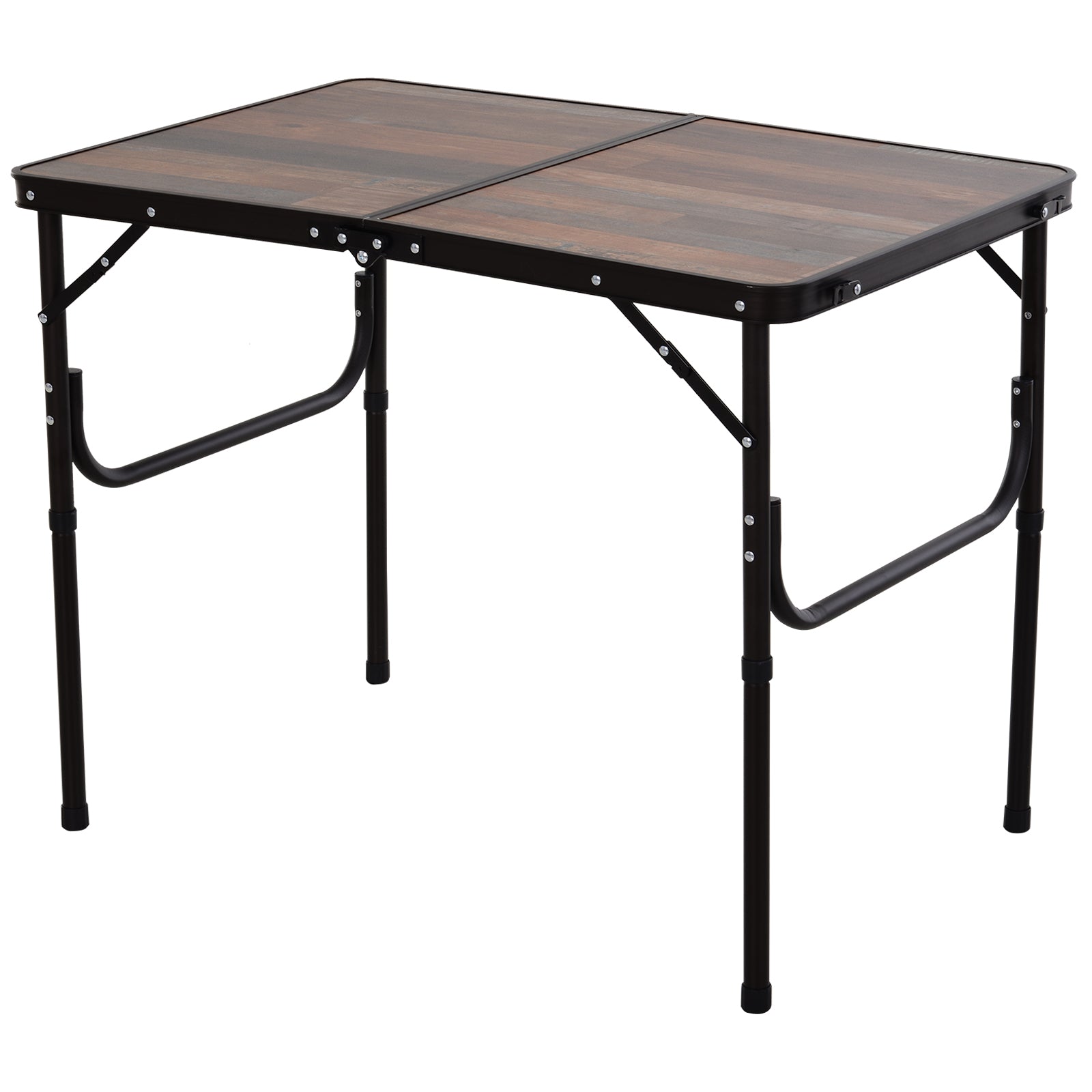 3ft Height Adjustable MDF Folding Camping Table-0