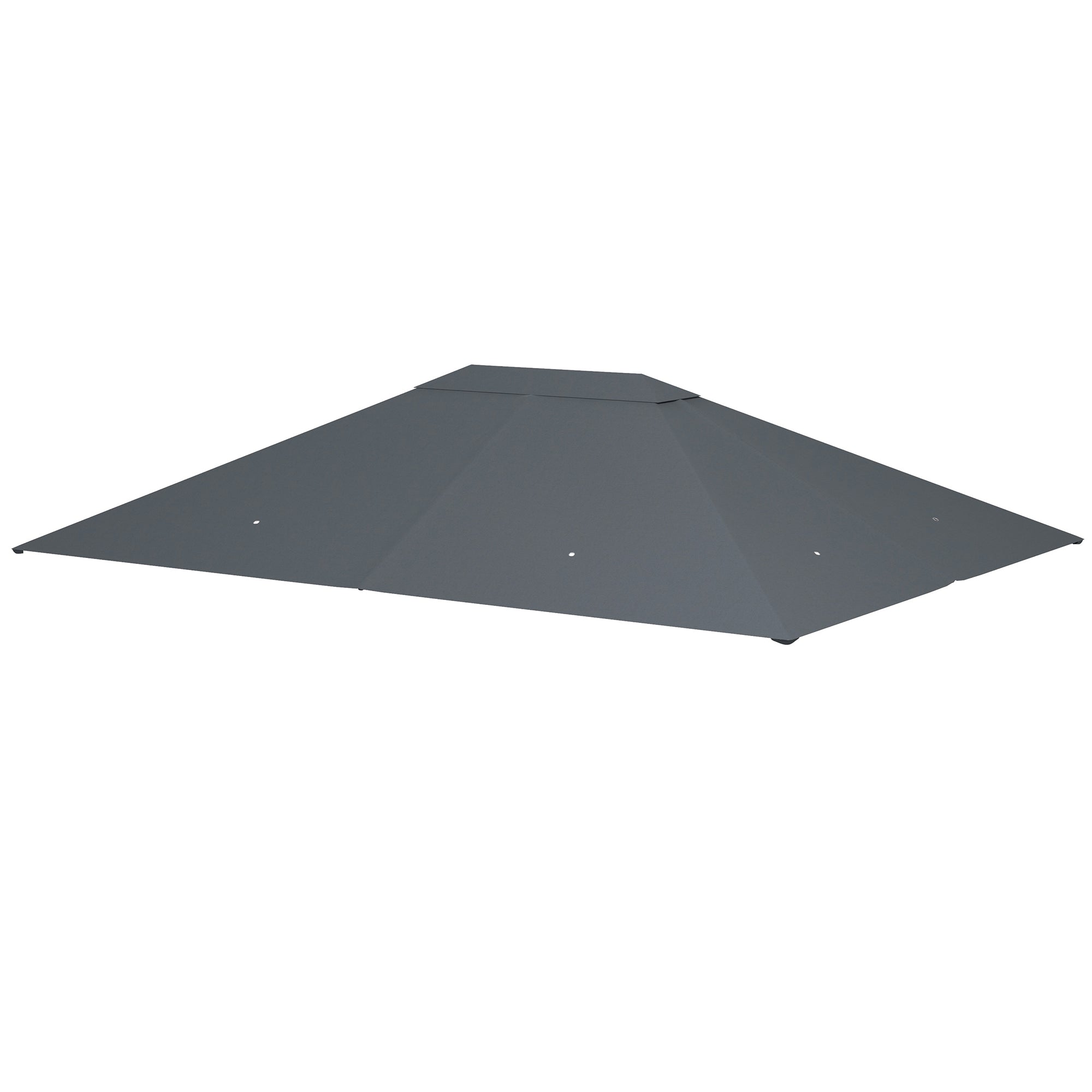 3 x 4m Gazebo Canopy Replacement Cover, Gazebo Roof Replacement (TOP COVER ONLY), Dark Grey-0