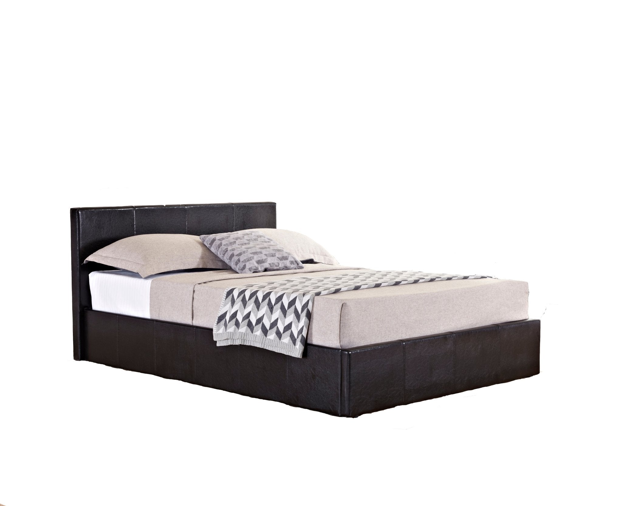 Berlin King Ottoman Bed Brown-3