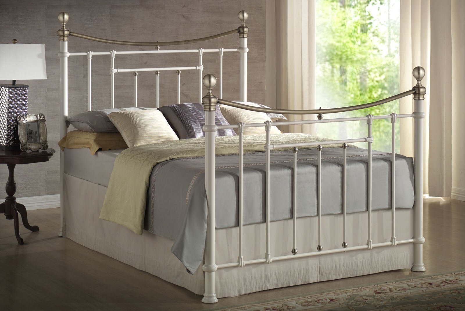 Bronte Double Bed White-0