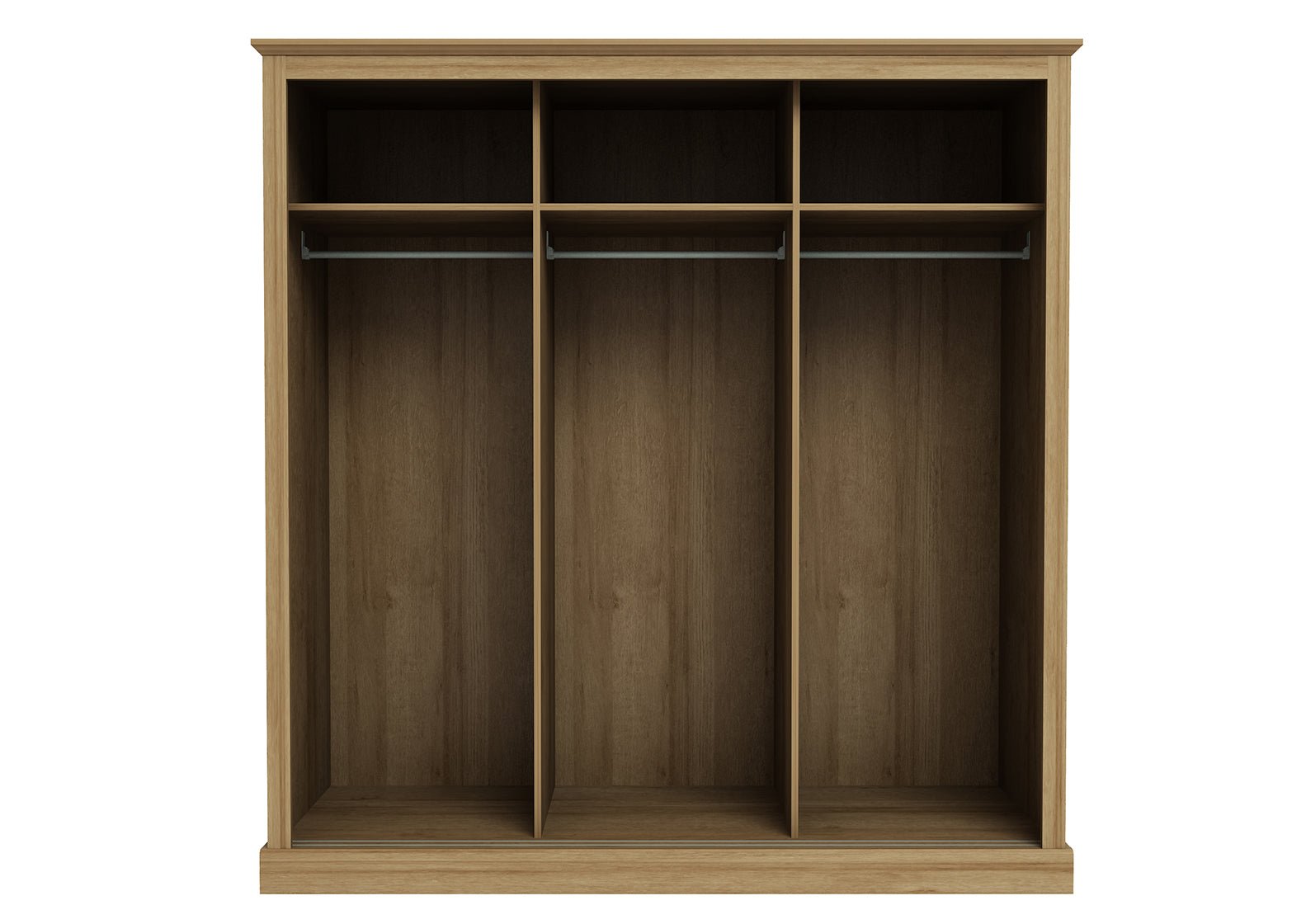 Devon 3 Door Sliding Wardrobe Oak-1