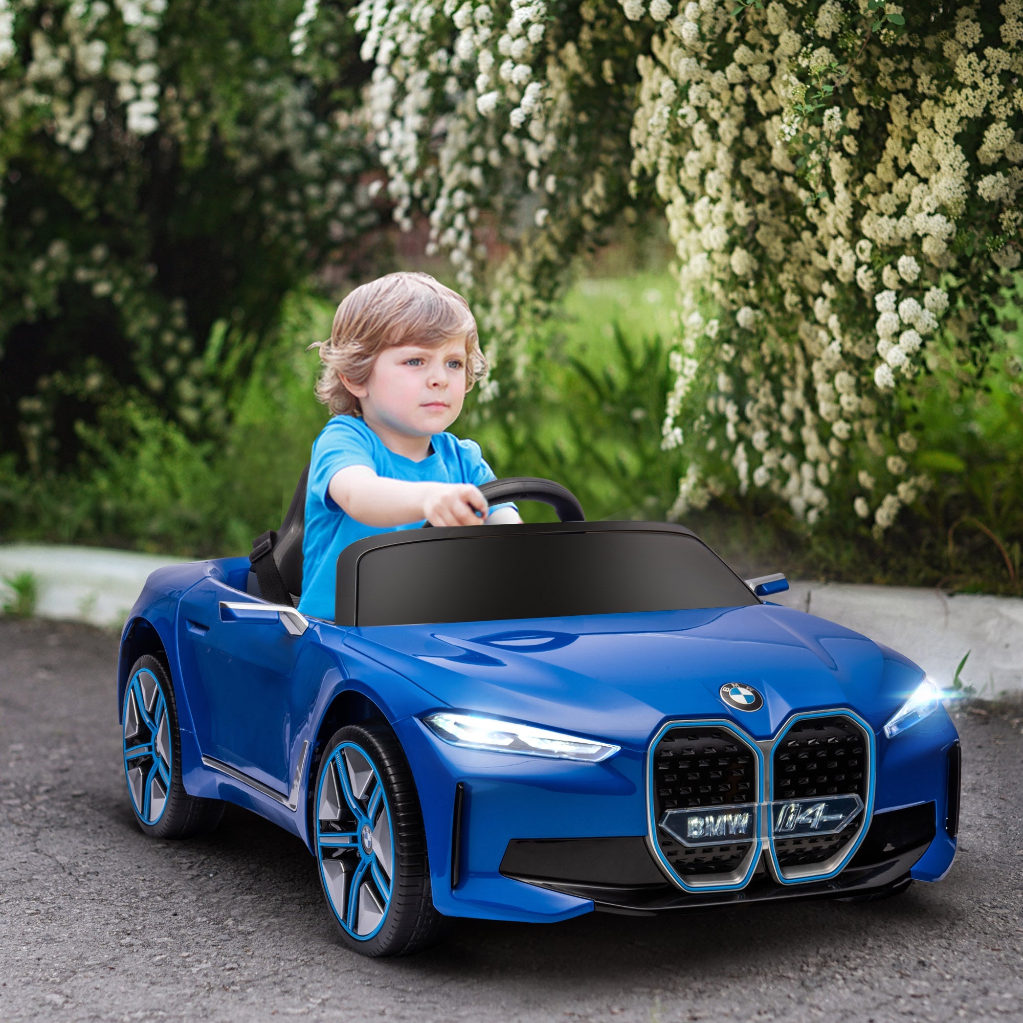 BMW i4 Licensed 12V Kids Electric Ride-On Car-1