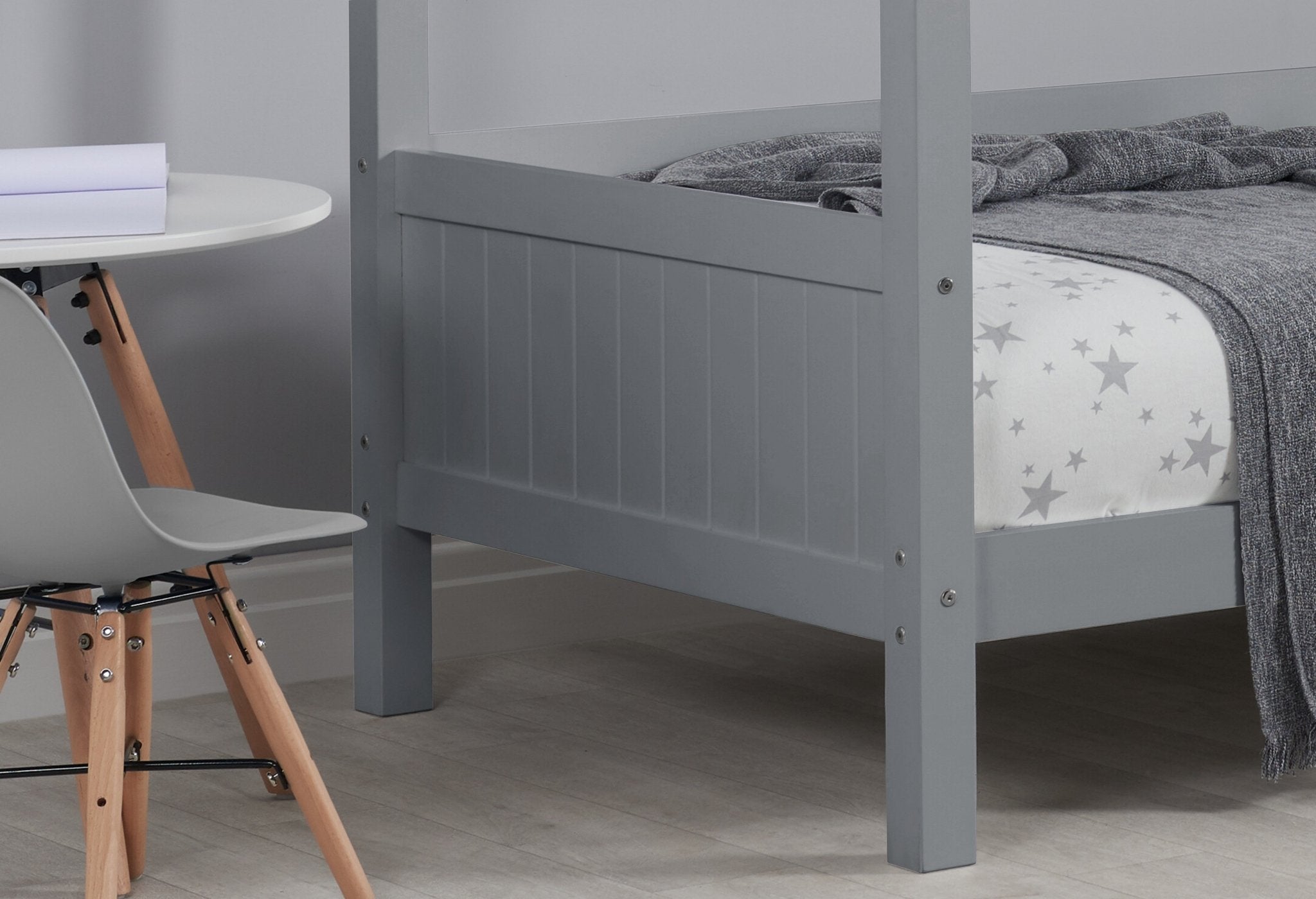 Home Single Bed - Grey-2