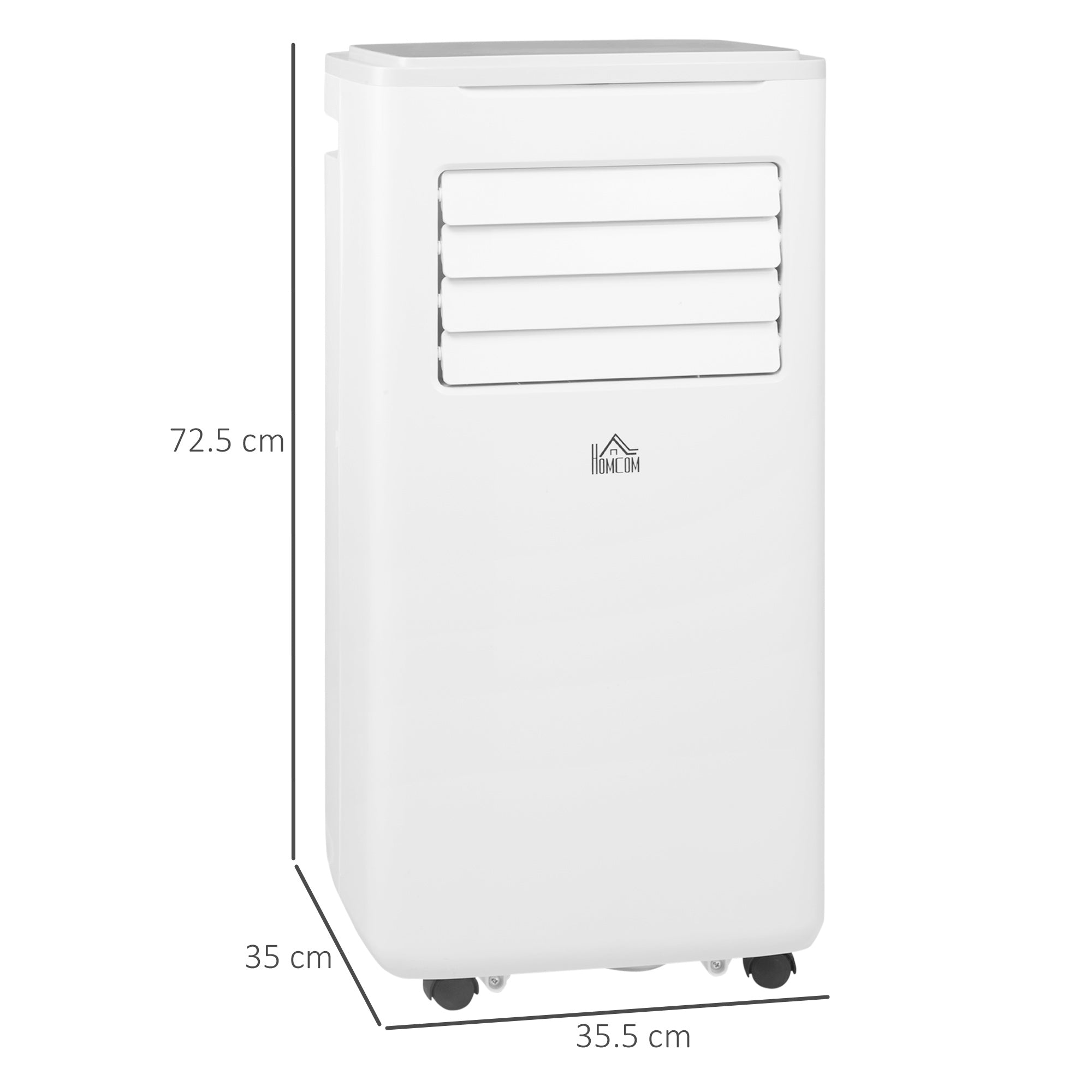 9,000 BTU Portable Air Conditioner, Smart Home WiFi Compatible, Dehumidifier Cooling Fan for Room up to 20m², with Remote, LED Display White-2