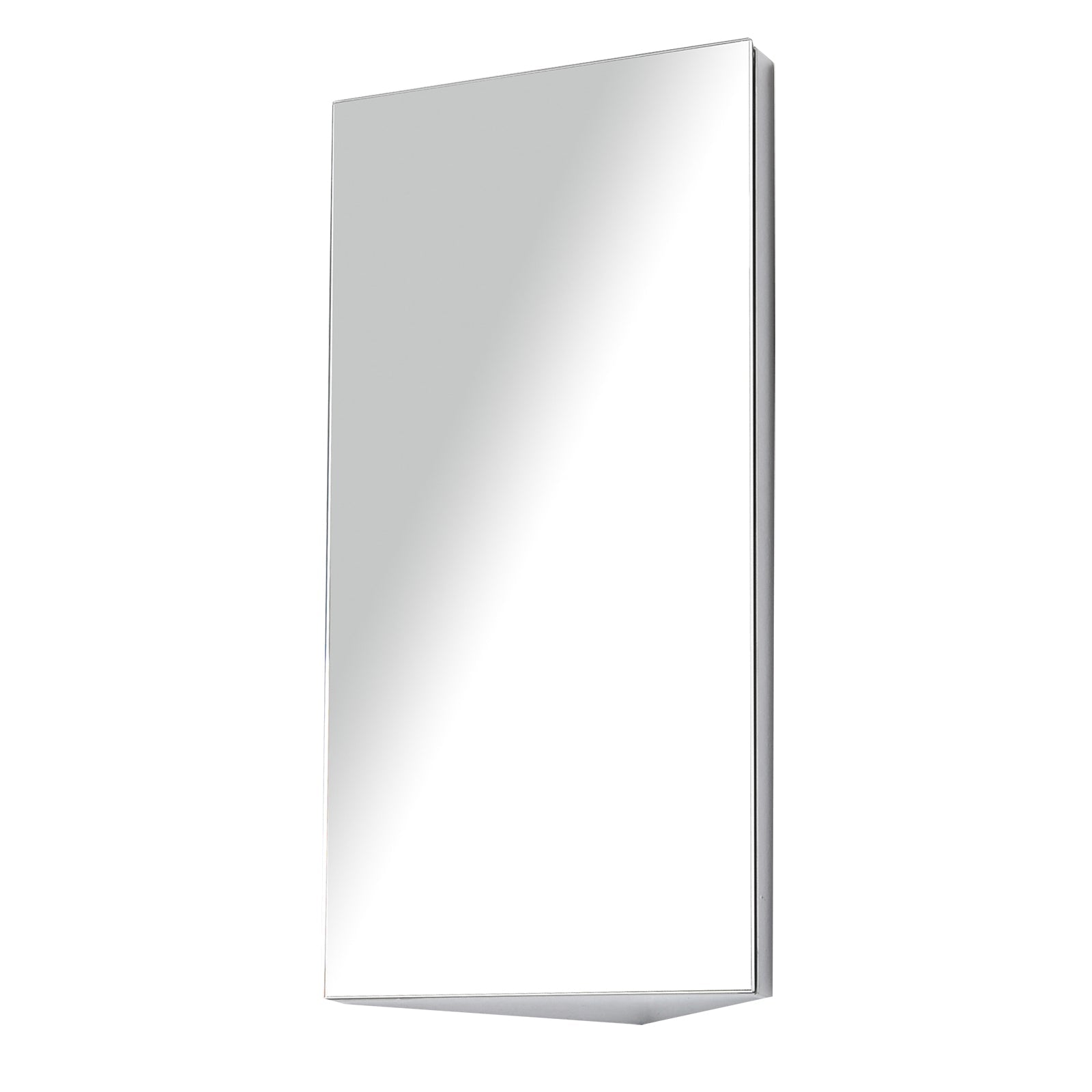 Mirror Cabinet for Bathroom Mirror Cupboard Corner Stainless Steel Wall mounted Single Door 300mm (W)-0