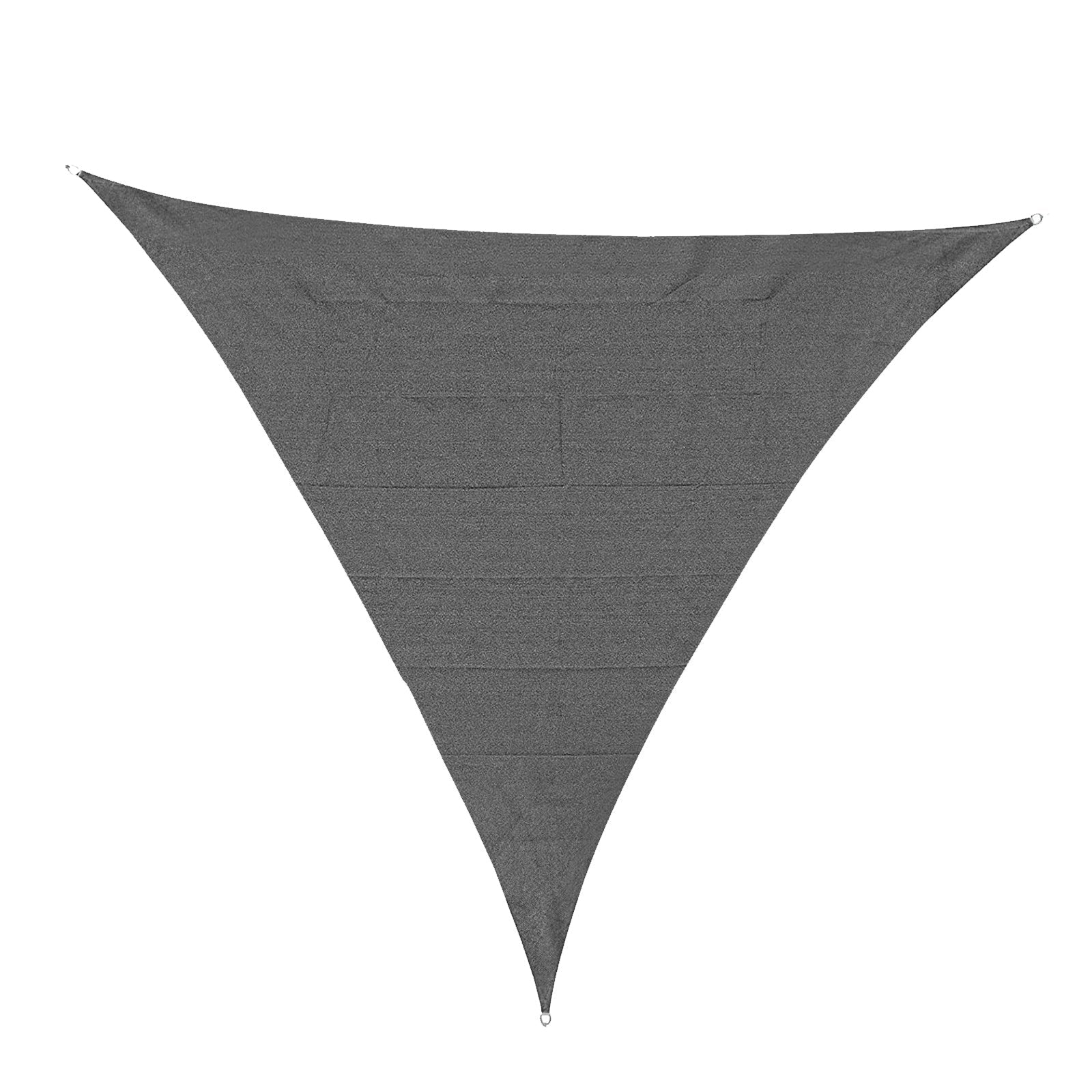 5x5m Triangle Sun Shade Sail Outdoor UV Protection Canopy w/ Steel Rings Ropes UV Block Outdoor Patio Shelter Grey-0
