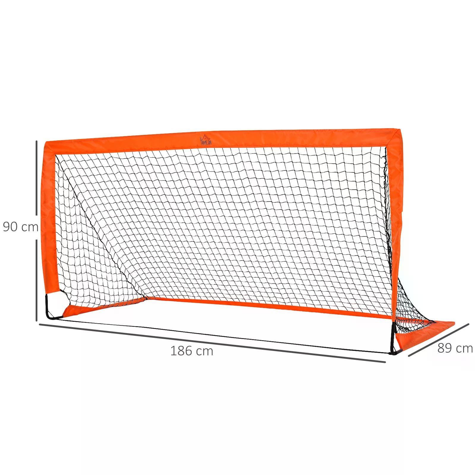 Tetoron Mesh Outdoor Folding Football Goal Orange-2