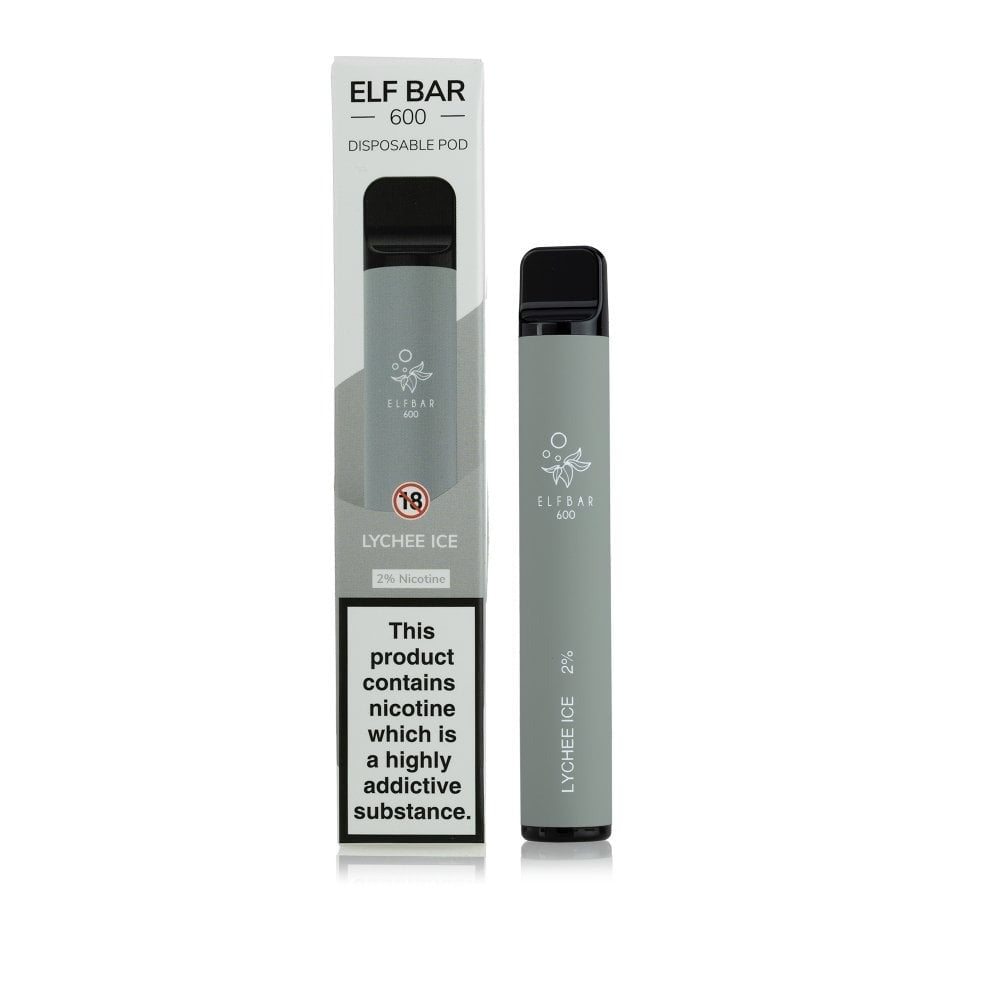 Elf Bar 2% Nicotine Disposable Vape 600 Puffs - Lychee Ice