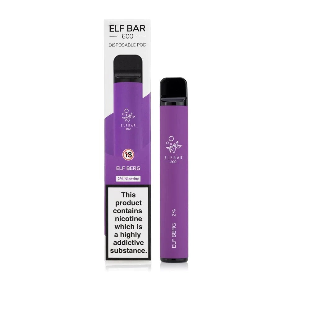 Elf bar 2% Nicotine Disposable 600 Puffs Vape - Elf Burg